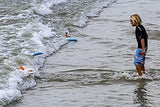 Surfer Dudes Classics Wave Powered Mini-Surfer and Surfboard Toy,  Bali Bobbi and Aussie Alice