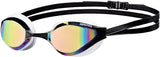Arena Unisex Python Racing Swim Goggles for Men and Women Anti-Fog No Leak Max Comfort Dual Strap, Mirror/Non-Mirror Lens