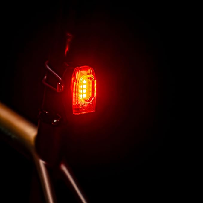 LEZYNE KTV Drive+ Bicycle USB Stick Rechargeable IPX7 Waterproof 270-Degree Visibility LED Rear Light w/Multiple Modes | Mounting Strap Included, Black, 40 Lumens