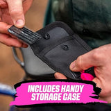 Muc-Off Puncture Plug Repair Kit - Tubeless Tire Repair Kit for MTB/Road/Gravel Bikes - Tubeless Kit with Tire Plugger and Tire Plugs,Pink