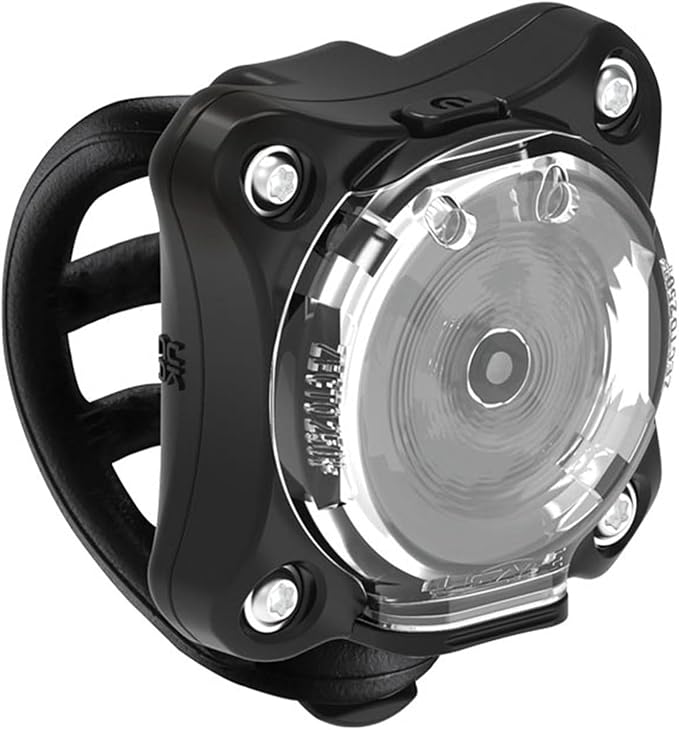 LEZYNE Zecto Drive Bicycle Durable USB Rechargeable IPX7 Waterproof 250 Lumens White LEDs Front Light w/Multiple Solid & Flash Modes, Silicone Rubber Mounting Strap Included