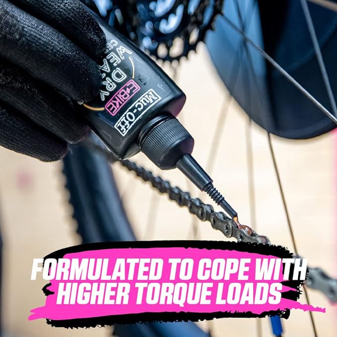 Muc-Off eBike Dry Chain Lube, 1.7 fl oz - Bike Lube, Bike Chain Oil, Chain Wax for Dry Weather Conditions - Bike Lubricant for Electric Bikes