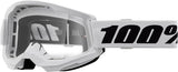 100% STRATA 2 Goggles, Sports Goggles for Motocross & Mountain Biking, Eyewear for Bike Riders,Motocross Goggles for Men Clear Lens