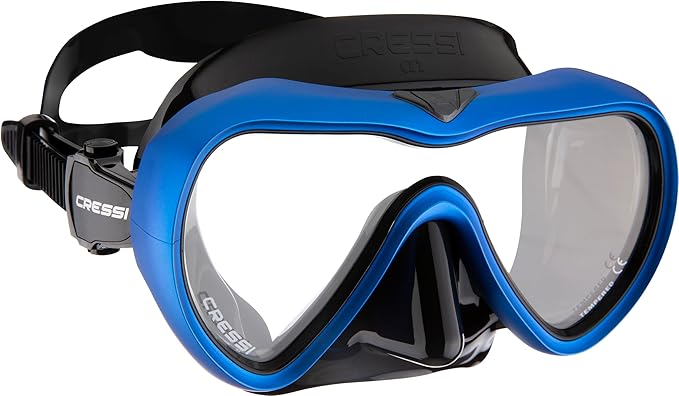 Cressi Anti-Fog Wide View Single Lens Scuba Diving and Freediving Masks A1
