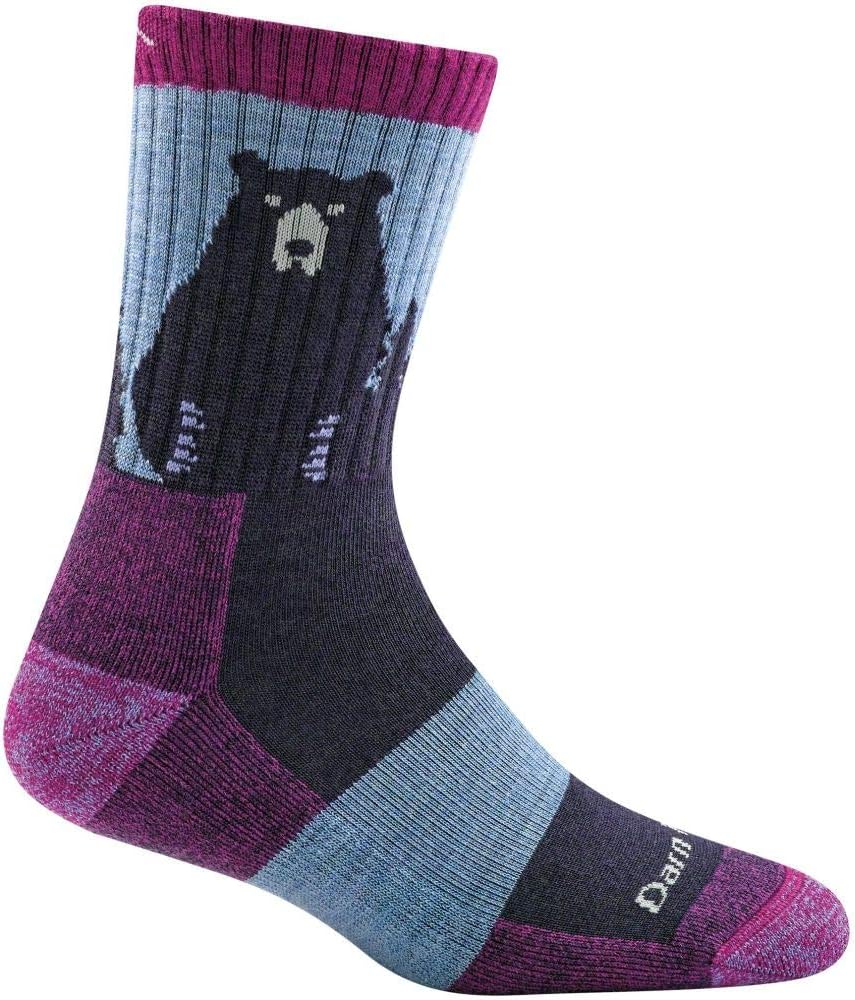 Darn Tough Women's Bear Town  Micro Crew Lightweight with Cushion Sock