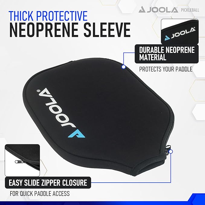 JOOLA Universal Pickleball Paddle Cover, Neoprene Sleeve Fits All Pickleball Paddles, Covers Paddles Up to 8.5" Wide, 16.5" Long