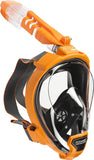 OCEAN REEF - Aria QR + Quick Release Snorkeling Mask - Full Face Snorkeling Mask - 180 Degree Underwater Vision