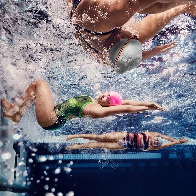 Speedo Unisex-Youth Swim Cap Silicone Junior Speedo