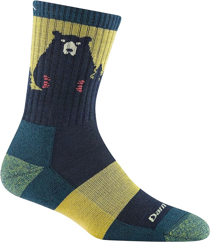 Darn Tough Women's Bear Town  Micro Crew Lightweight with Cushion Sock