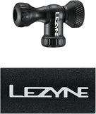 LEZYNE Control Drive CO2 Bicycle Tire Inflator, Head ONLY, Road, Mountain, Gravel Bike Flat Kit, Threaded CO2, Presta or Schrader Valve, Black