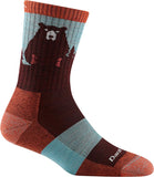 Darn Tough Women's Bear Town  Micro Crew Lightweight with Cushion Sock