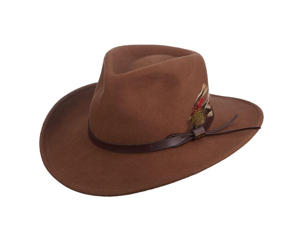 Scala - Men's Classic Felt Hat - Pecan