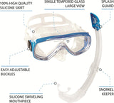 Cressi Adult Onda & Mexico Snorkeling Mask & Snorkel