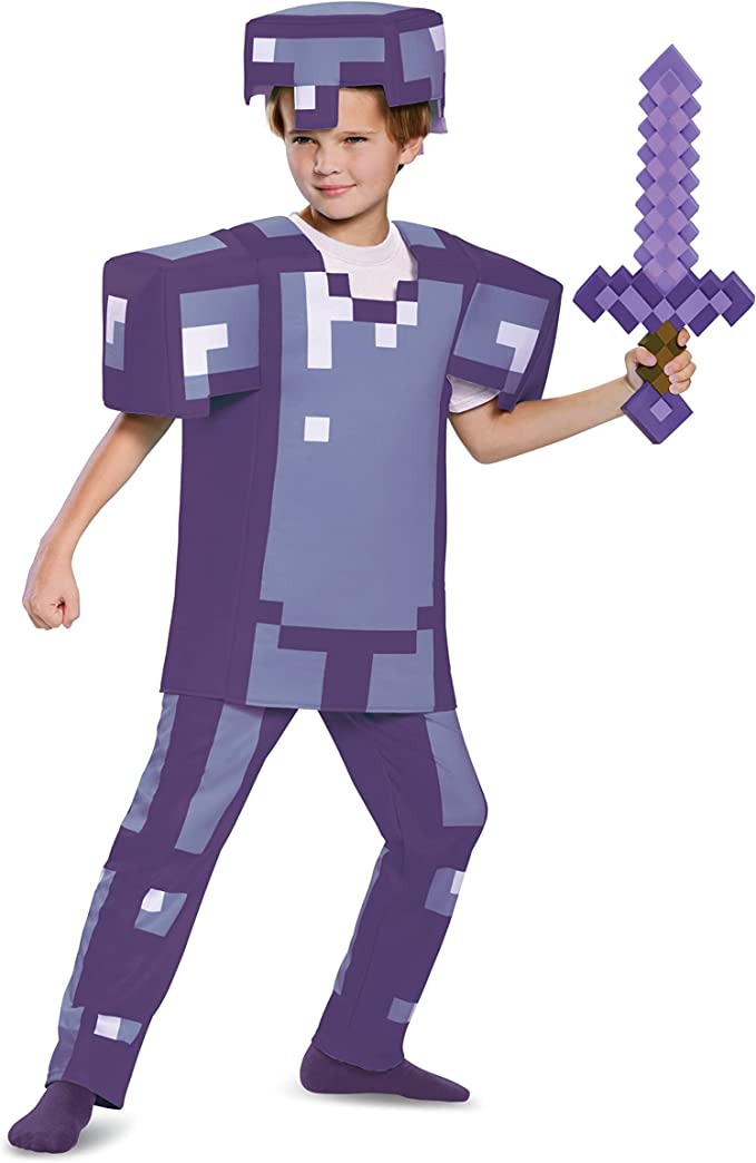 Disguise Minecraft Sword Enchanted Purple Costume Accessory