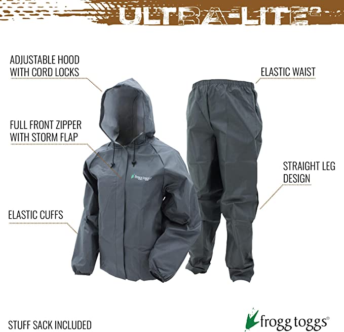 Frogg Toggs Men's Ultra-Lite2 Rain Suit