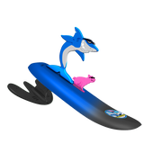 Surfer Dudes Legends & Surfer Pets Wave Powered Mini-Surfer, Pet and Surfboard Beach Toy