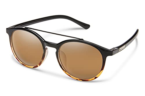 Suncloud Belmont Polarized Sunglasses, Black Tortoise Fade / Polarized Sienna Mirror