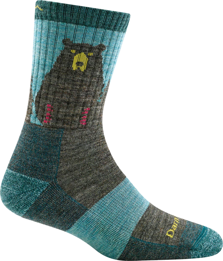 Darn Tough Women's Bear Town  Micro Crew Lightweight with Cushion Sock