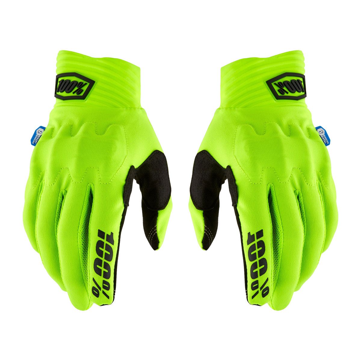 100% COGNITO D30 Protection Enhanced Motocross Gloves - MX, Dirt Bike & Powersport Riding Gear with Extra Knuckle Gaurds