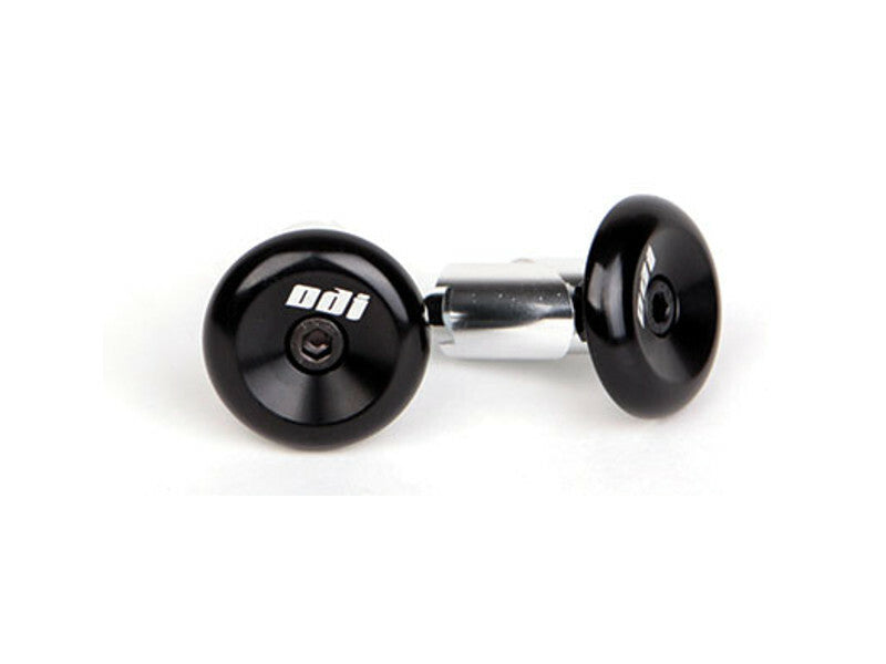 Odi Bar End Plugs, Anodized Black Aluminum, Pair, Color Black, One size