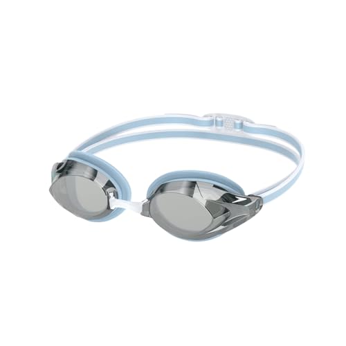 Speedo Vanquisher 3.0 Mirror Swim Goggles, Anti-Fog, UV Protection, Ocular 360 Lens, Hydrodynamic Racing Fit