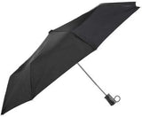 TOTES MINI AUTO OPEN RAIN SUNGUARD UMBRELLA, Black