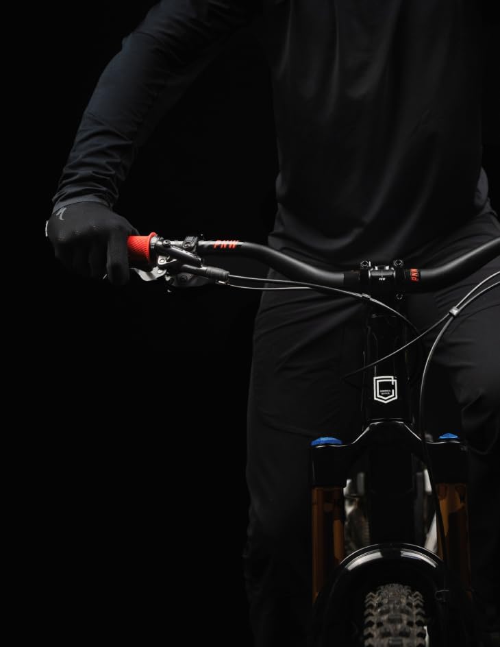 PNW Components Gen 4 Range Alloy MTB Handlebar, 6061 Aluminum Mountain Bike Bar, 800mm Width, 31.8mm Clamp, 38mm Rise, Black with Gray