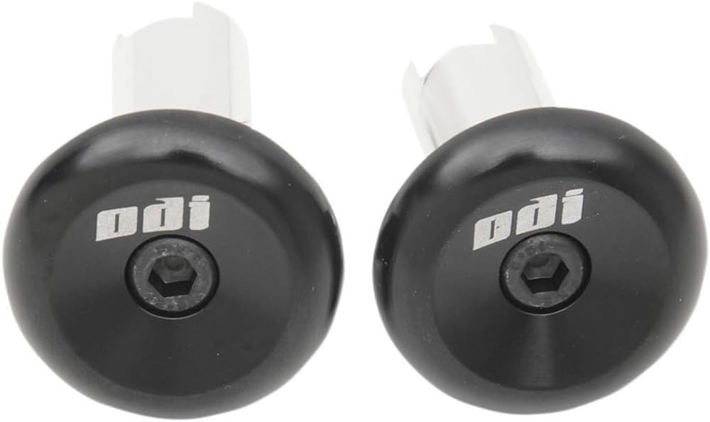 Odi Bar End Plugs, Anodized Black Aluminum, Pair, Color Black, One size