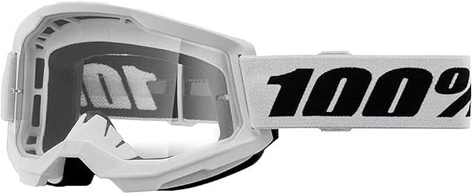 100% STRATA 2 Goggles - Sports Goggles for Motocross & Mountain Biking - Eyewear for Bike Riders - Motocross Eyewear for Men