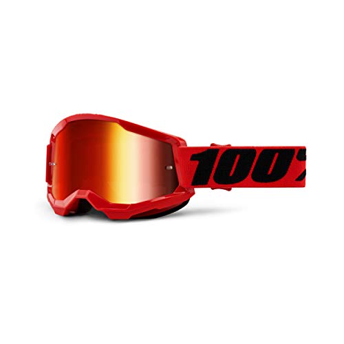 100% STRATA 2 Goggles - Sports Goggles for Motocross & Mountain Biking - Eyewear for Bike Riders - Motocross Eyewear for Men