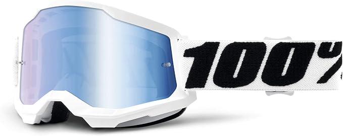 100% STRATA 2 Goggles - Sports Goggles for Motocross & Mountain Biking - Eyewear for Bike Riders - Motocross Eyewear for Men
