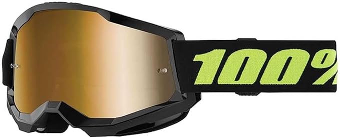 100% STRATA 2 Goggles - Sports Goggles for Motocross & Mountain Biking - Eyewear for Bike Riders - Motocross Eyewear for Men