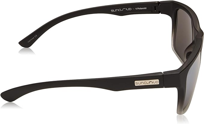 Suncloud Women's Contemporary Sunglasses, Black Gray Fade/Polarized Silver Mirror