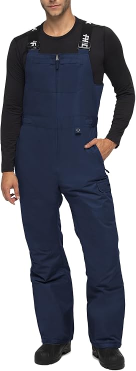 Arctix Men's Avalanche Athletic Fit Insulated Bib Overalls, Blue Night, Large/32" Inseam