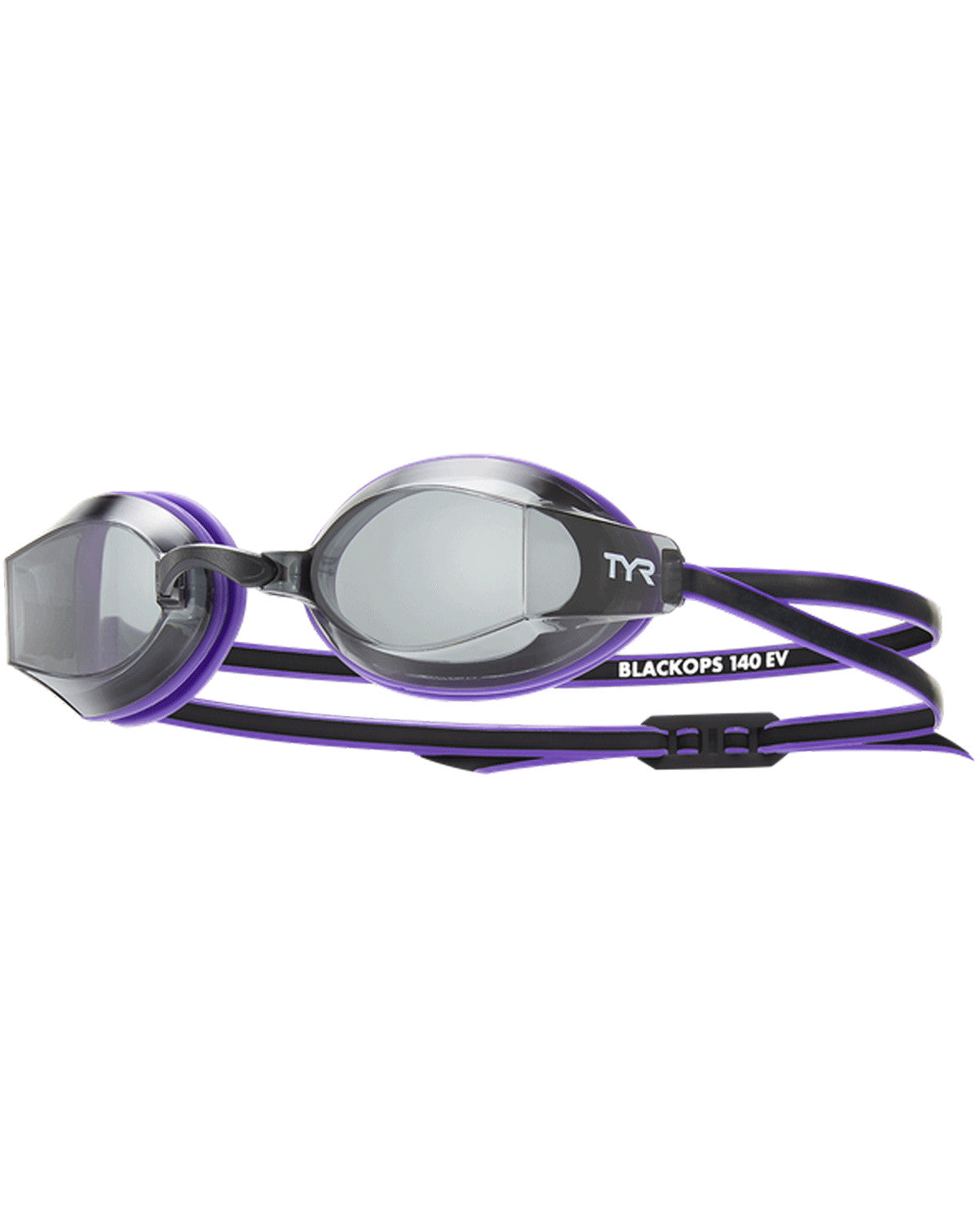 TYR Black Ops EV Racing Goggles Low Profile Competition Ready Swim Goggles with Wide Vision Anti-Fog UV Protection Lenses