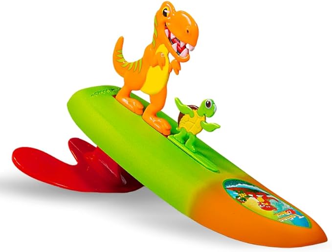 Surfer Dudes Legends & Surfer Pets Wave Powered Mini-Surfer, Pet and Surfboard Beach Toy