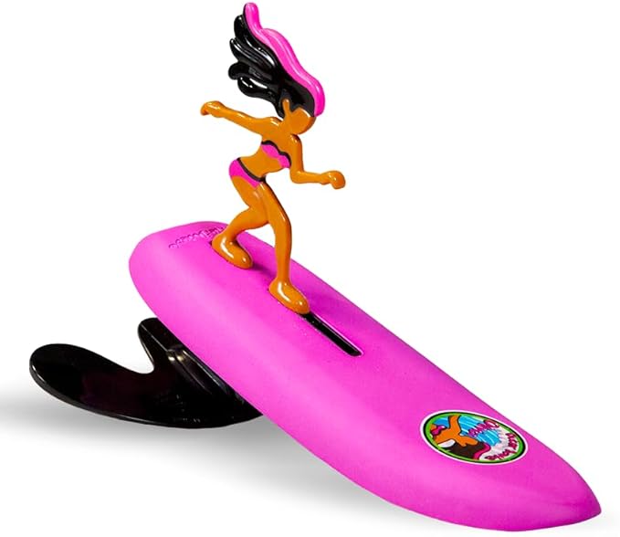Surfer Dudes Classics Wave Powered Mini-Surfer and Surfboard Toy,  Bali Bobbi and Aussie Alice