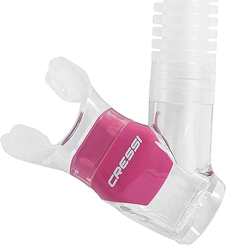 Cressi Adult Diving Dry Snorkel with Splash Guard and Top Valve