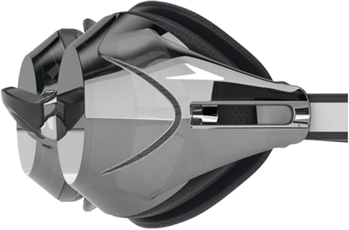 Speedo Vanquisher 3.0 Mirror Swim Goggles, Anti-Fog, UV Protection, Ocular 360 Lens, Hydrodynamic Racing Fit