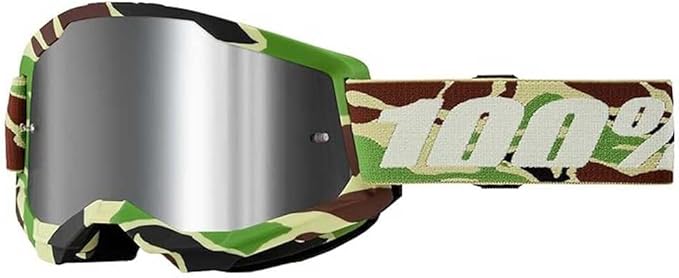 100% STRATA 2 Goggles - Sports Goggles for Motocross & Mountain Biking, Eyewear for Bike Riders - Motocross Goggles for Men