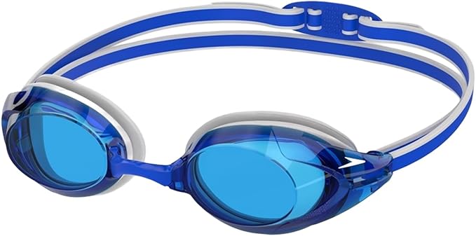 Speedo Vanquisher 3.0 Mirror Swim Goggles, Anti-Fog, UV Protection, Ocular 360 Lens, Hydrodynamic Racing Fit