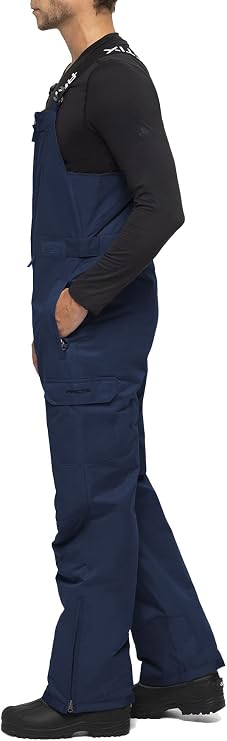 Arctix Men's Avalanche Athletic Fit Insulated Bib Overalls, Blue Night, Large/32" Inseam