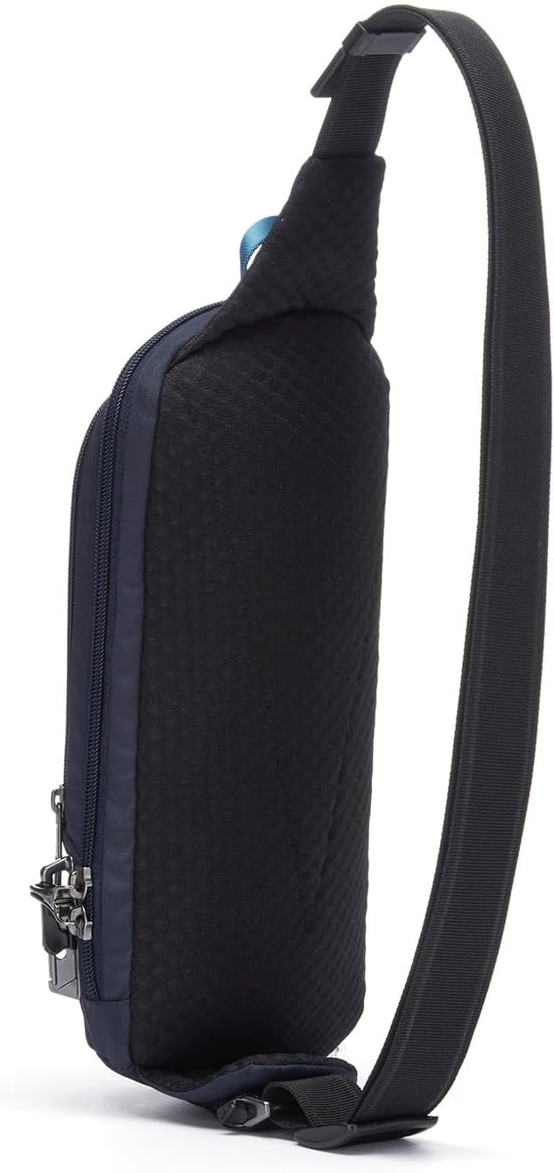 Pacsafe Vibe 150 2.5 Liter Anti Theft Crossbody Pack, Lockable Zippers, RFID Safe, Color Ocean