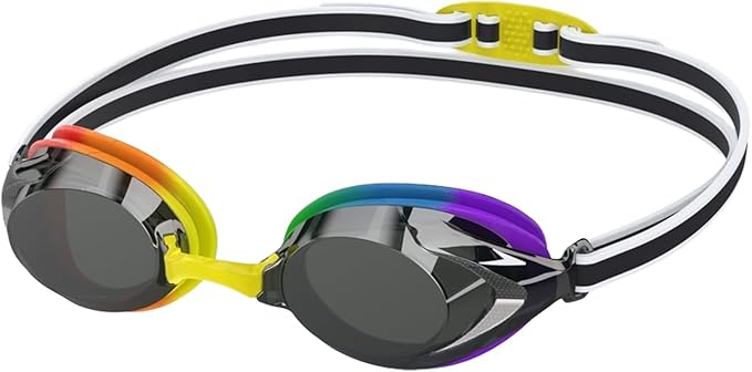 Speedo Junior Vanquisher 3.0 Swim Goggles, Youth Swimming Goggles, Anti-Fog, UV Protection, Comfortable Fit