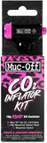 Muc-Off CO2 Inflator Kit, Road - Presta and Shrader Compatible CO2 Bike Pump - Bike Tyre Inflator with CO2 Cartridges for Road Bikes