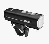 RAVEMEN K1000 Smart Front Bike Light for Cycling, 1000 Lumen Intelligent Night Riding Mode Automatic Brightness Adjustment, USB C Rechargeable Bicycle Light