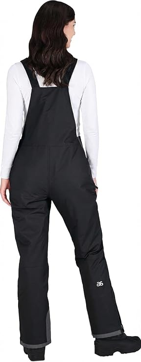 Arctix Women's Essential Insulated Ski Bibs, Water Resistant Snow Pants for Skiing & Snowboarding