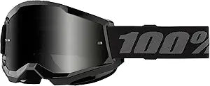 100% STRATA 2 Goggles - Sports Goggles for Motocross & Mountain Biking, Eyewear for Bike Riders - Motocross Goggles for Men