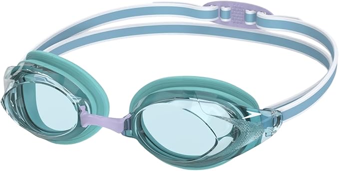 Speedo Women’s Vanquisher 3.0 Swim Goggles, Comfortable Fit, Anti-Fog, UV Protection, Latex Free Swimming Goggles for Women