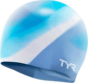 TYR Youth Wrinkle Free Silicone Swim Cap for Drag Reduction and Hair Protection